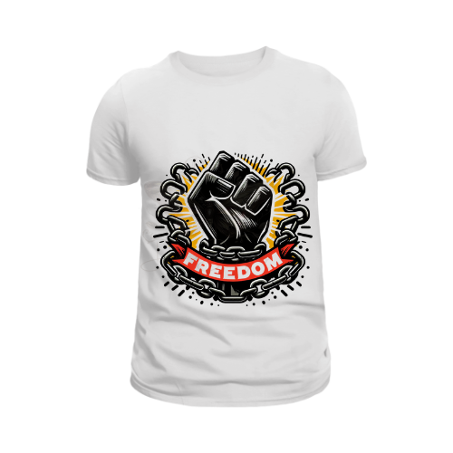 Juneteenth T-shirt with Fist that says Freedom