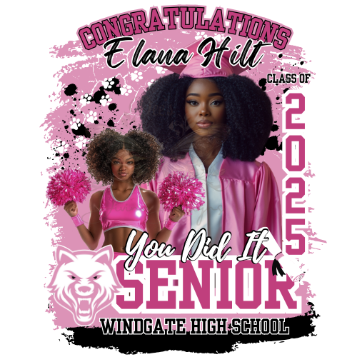 Editable Pink Graduation shirt