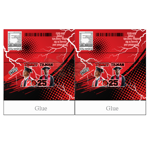 Red Graduation Party Favor - Rice Krispie Treat