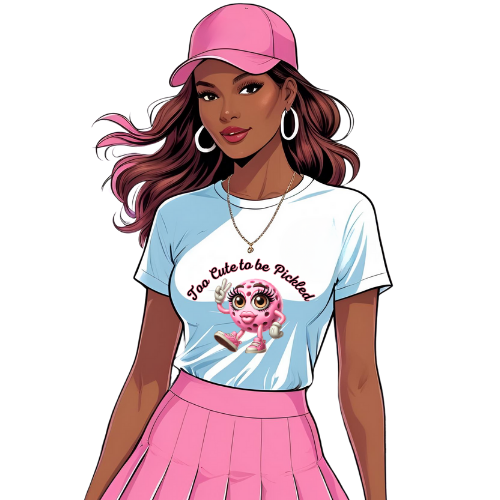 Pickleball Tshirt-Too Cute to be Pickled