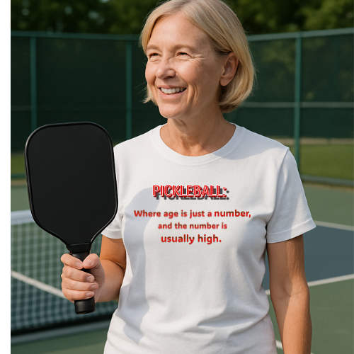 Pickleball Tshirt- Age is Just a Number