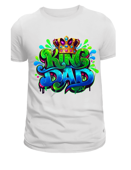 Father's Day Tshirt - King Dad with Crown