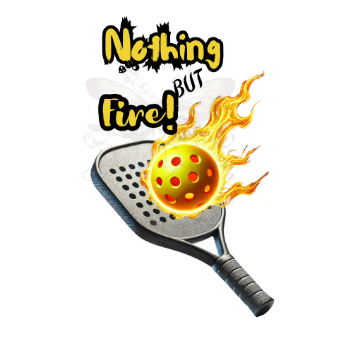 Pickleball Paddle on Fire