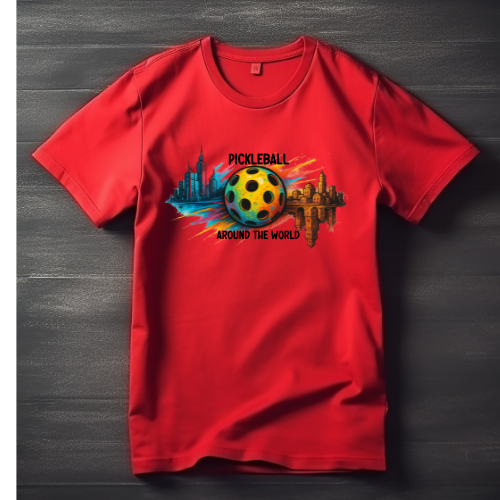 Pickleball T-shirt - Pickleball Around the World
