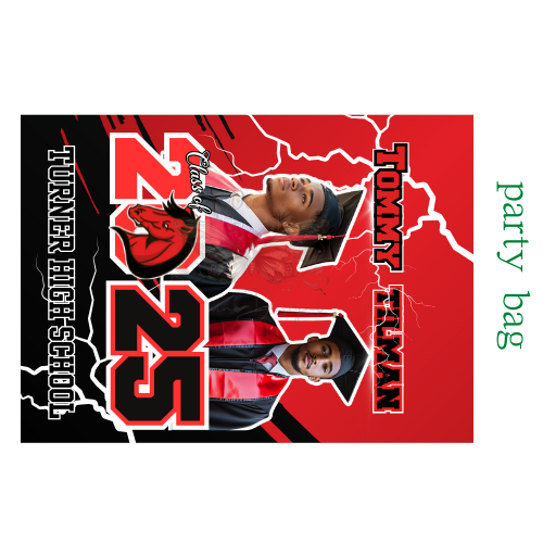 Red Grad Party Favor - Party Bag