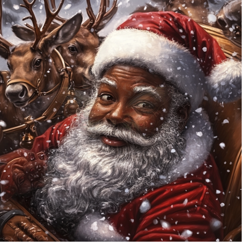 Santa and Reindeer