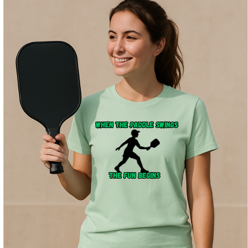 Pickleball T-shirt: When the Paddle Swings